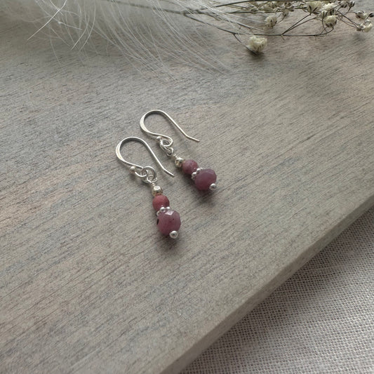 Sample sale 925 earrings ruby
