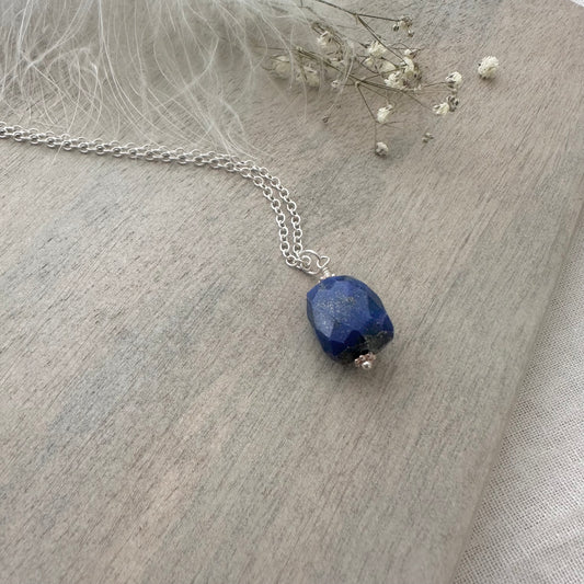 Sample lapis lazuli necklace 18 inches