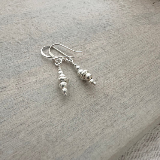 Sample sterling silver beads earrings