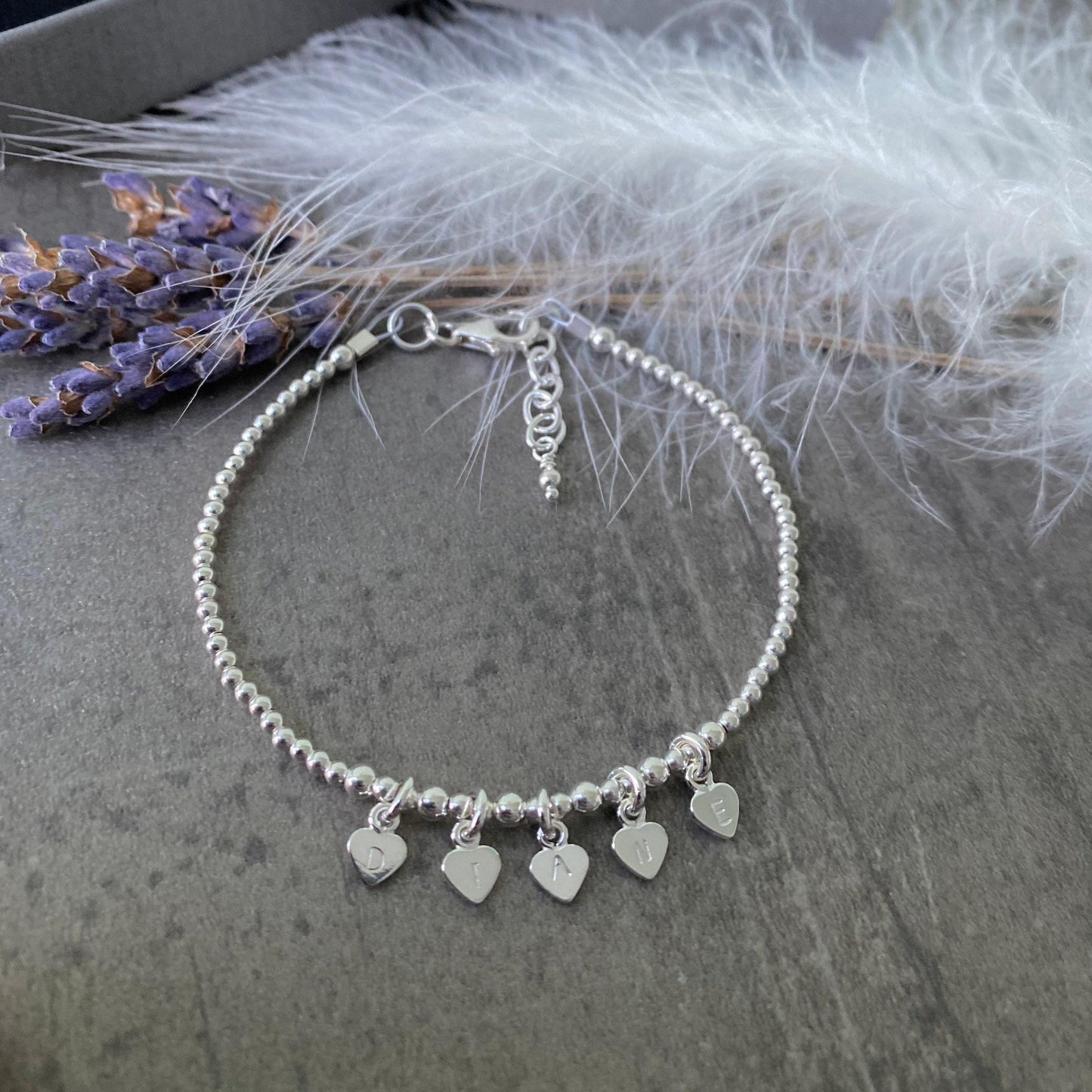 Sterling silver Name Bracelet, Personalised Name Bracelet for women