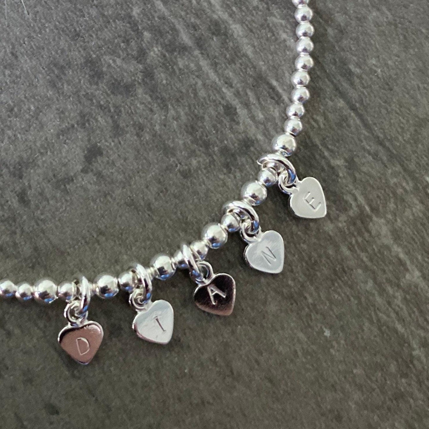 Sterling silver Name Bracelet, Personalised Name Bracelet for women