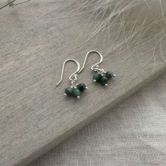 Sample sale 925 earrings emerald