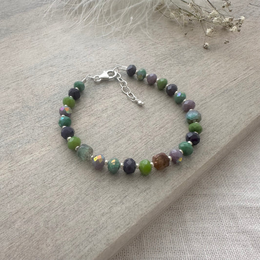 Sample glass bead bracelet S/M