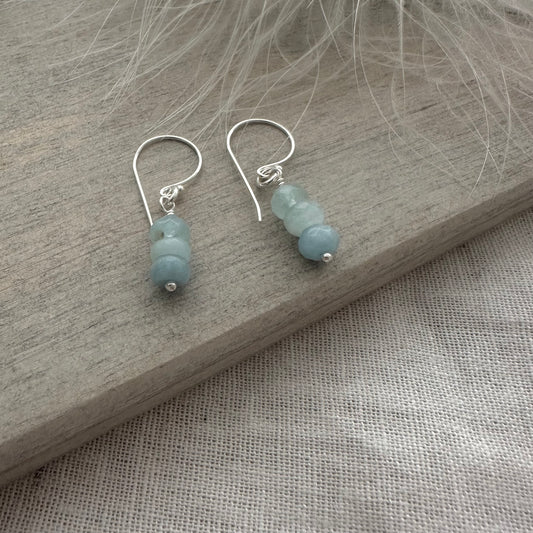 Sample sale 925 earrings aquamarine
