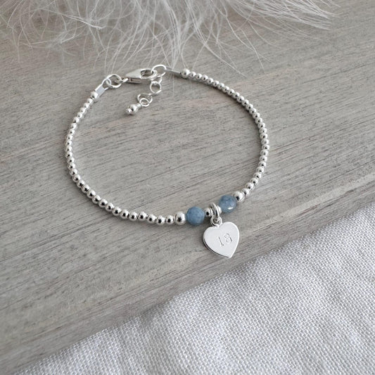 Birthday Birthstone Bracelet, 16th 18th 21st 30th 40th 50th