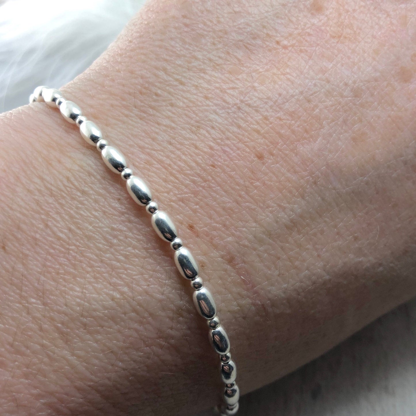 Silver Bracelet For Woman, Layering bracelets