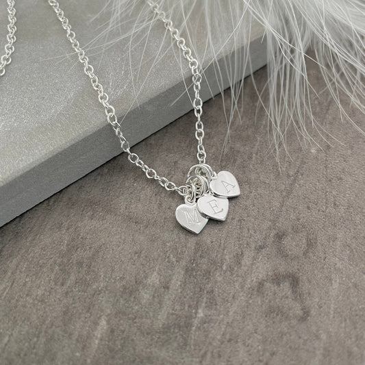 Dainty Personalised Initial Necklace in Sterling Silver