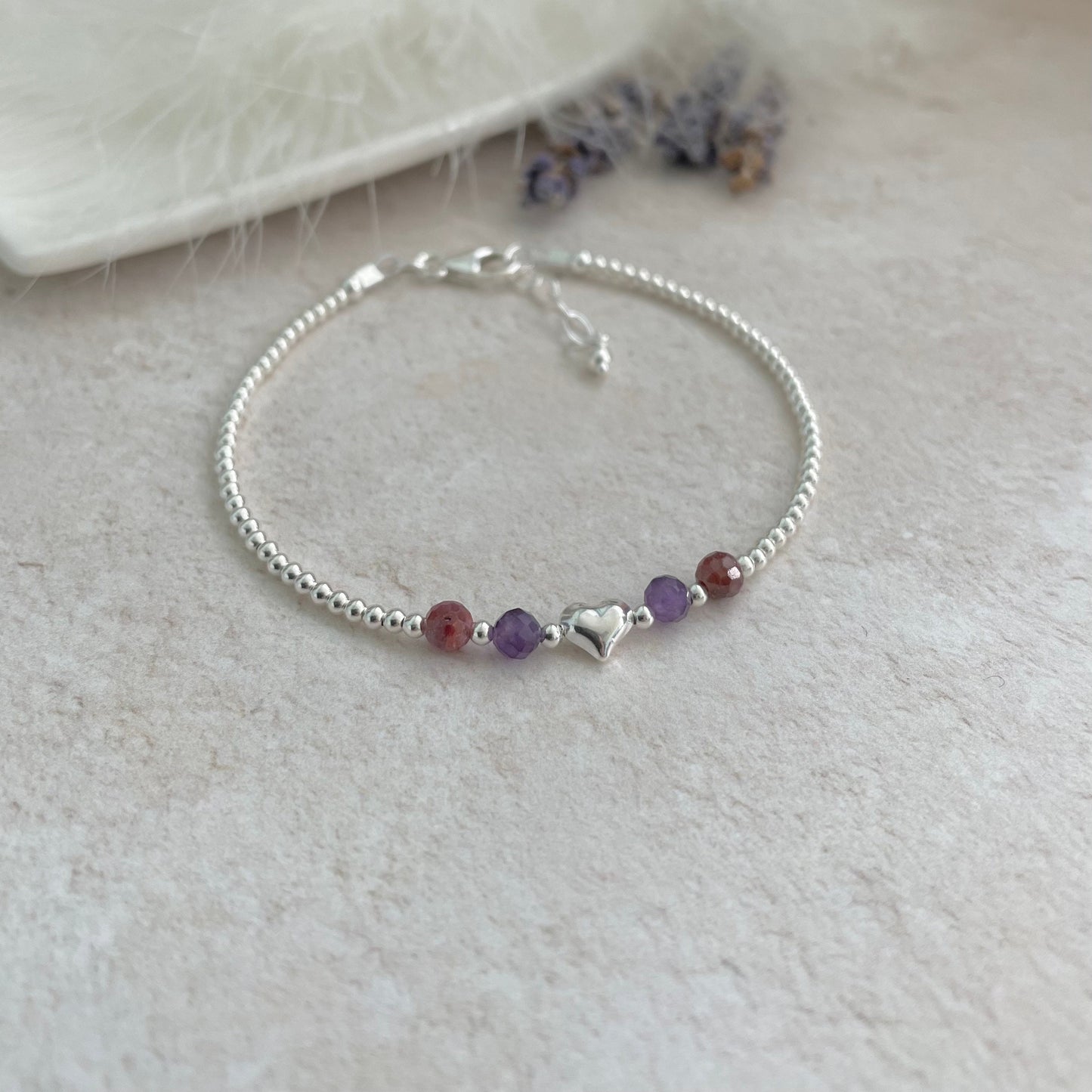 Personalised Family Birthstones Bracelet in Silver, Family Jewelry nft