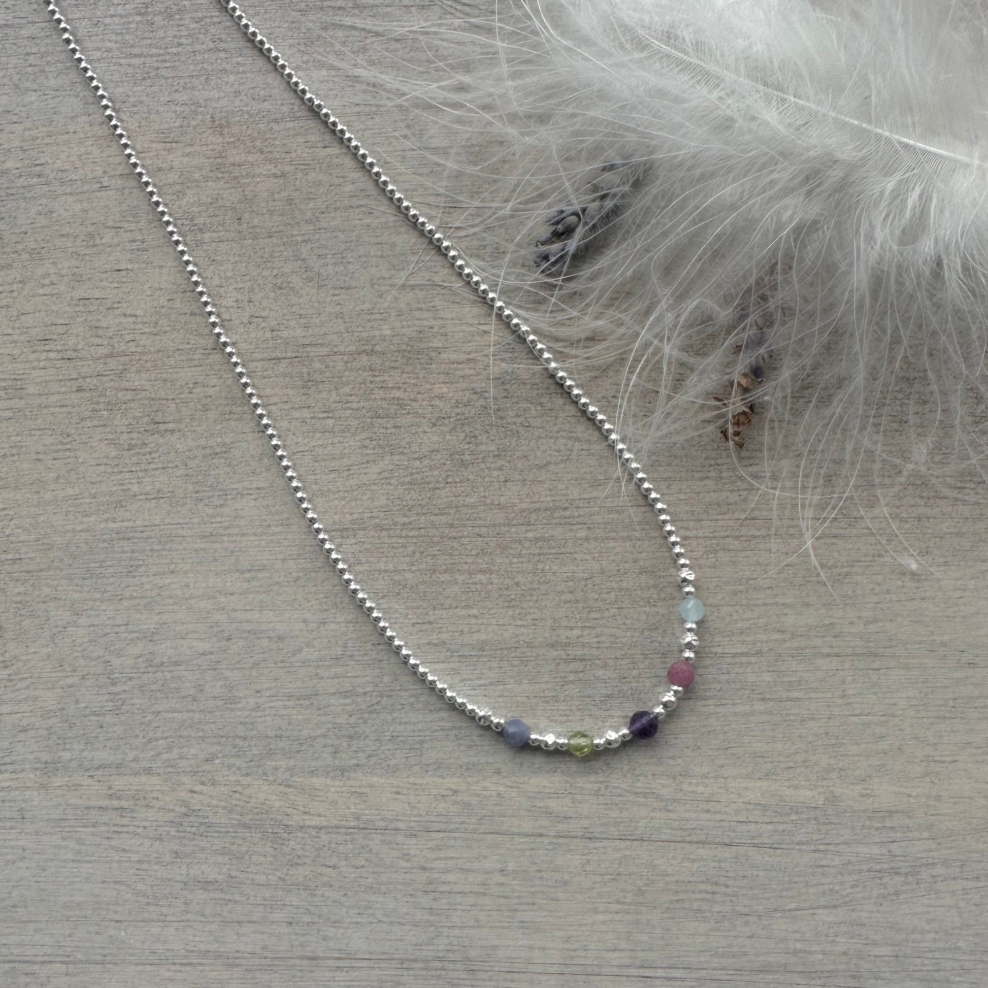 Family Birthstone Necklace for Mum, Family birthstone Jewellery