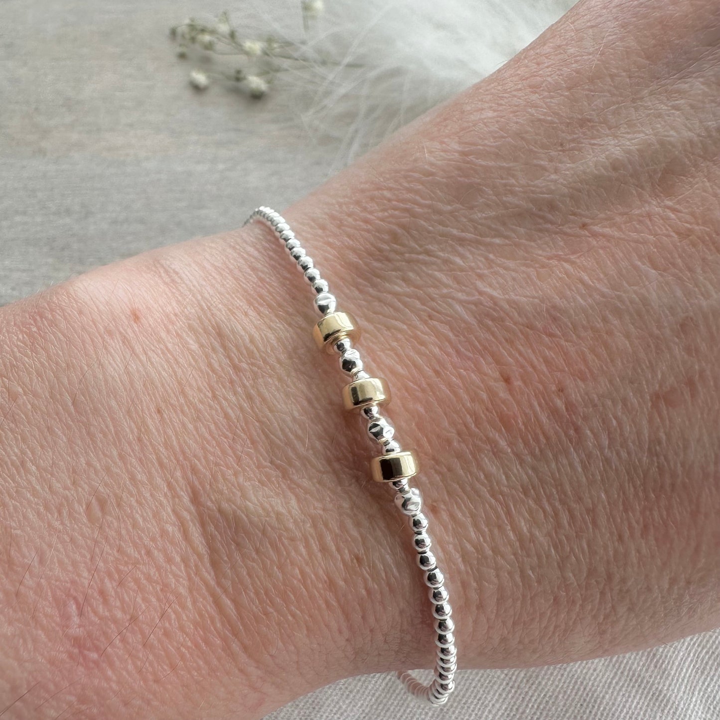 3 Decade Bracelet 30th Birthday Jewellery Gift for Her in Sterling Silver