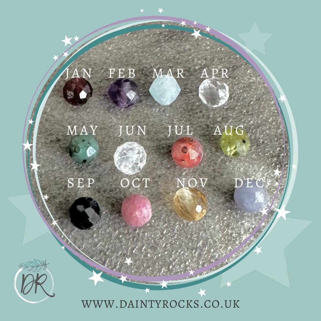 Family Birthstone & Initial Layering Bracelet Set, Dainty Family Jewellery