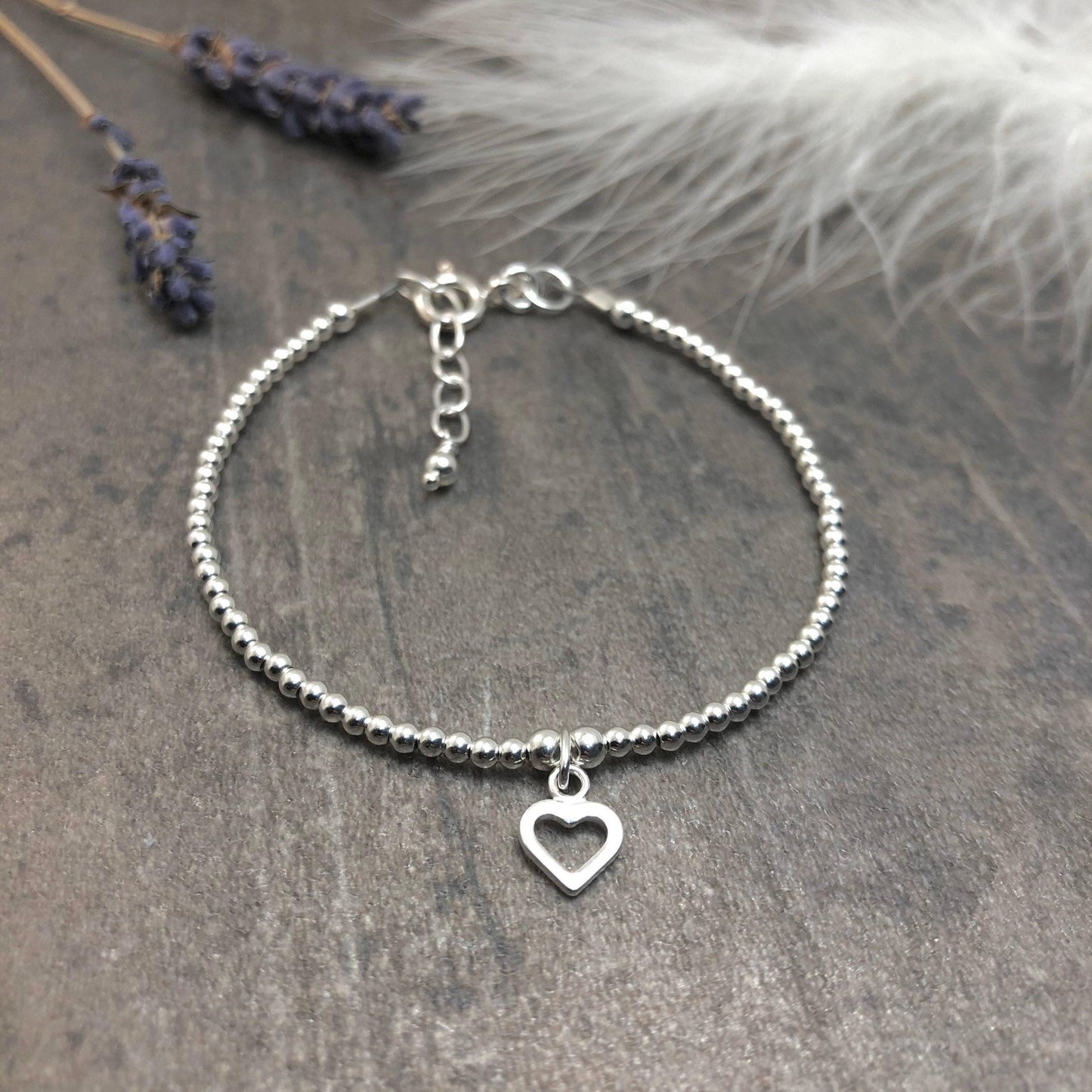 Heart Charm Bracelet, Bracelet for Love