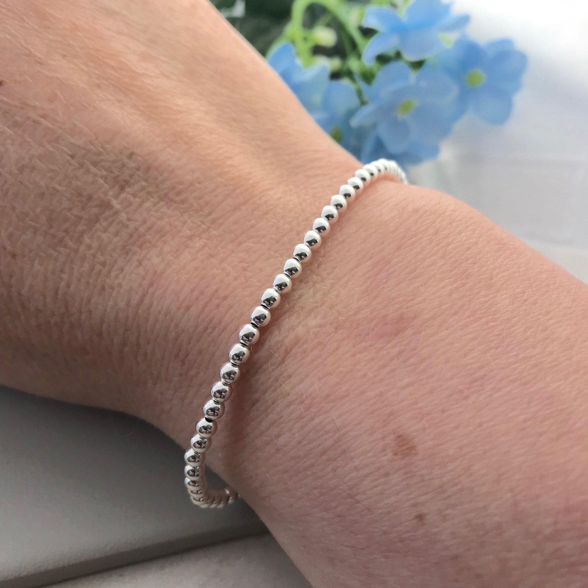 Sterling Silver Bracelet, Dainty Silver Jewellery