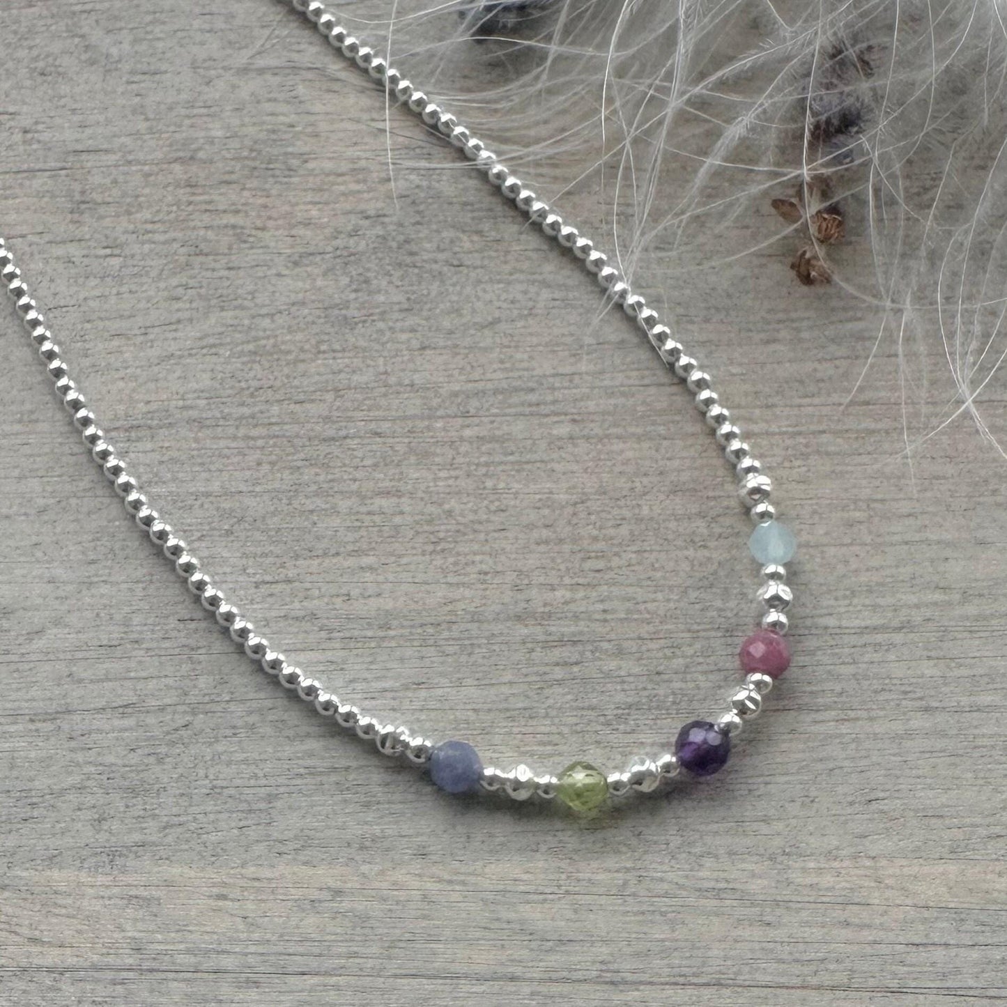 Family Birthstone Necklace for Mum, Family birthstone Jewellery