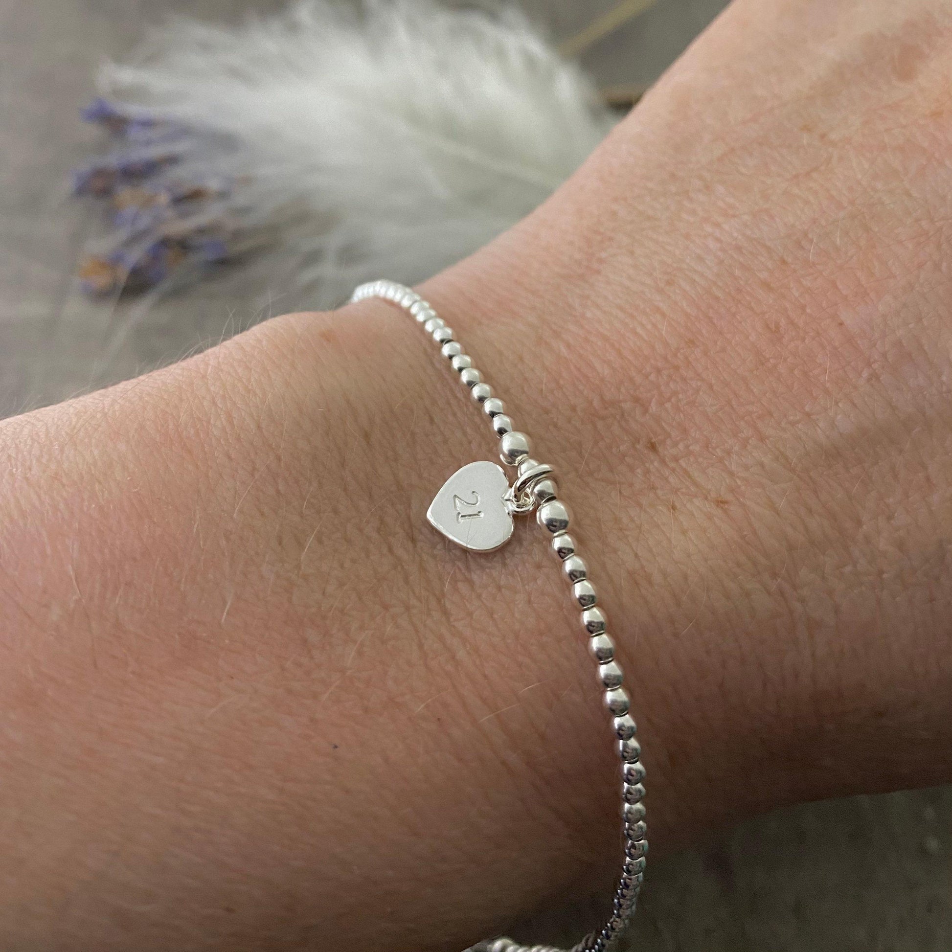 21st Birthday Bracelet, Age 21 Bracelet