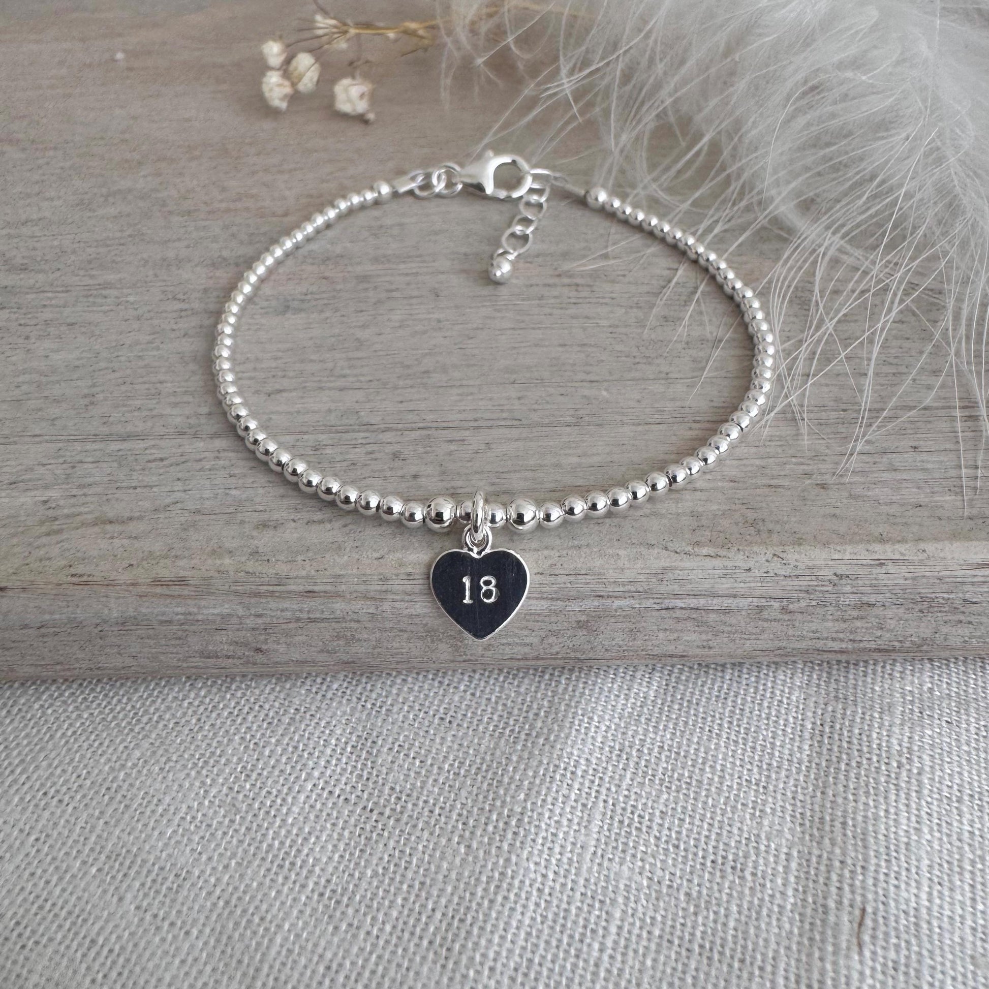 18th Birthday Bracelet, Age 18 Bracelet