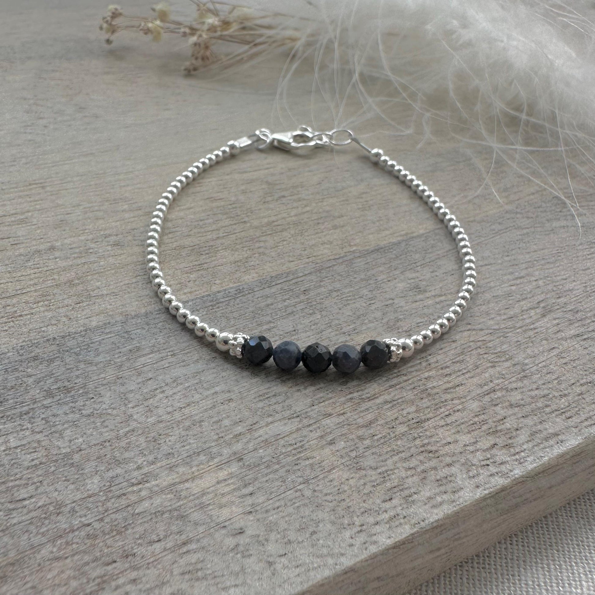 Blue Sapphire Bracelet, September Birthstone