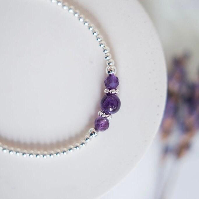 Amethyst Bracelet, February Birthstone