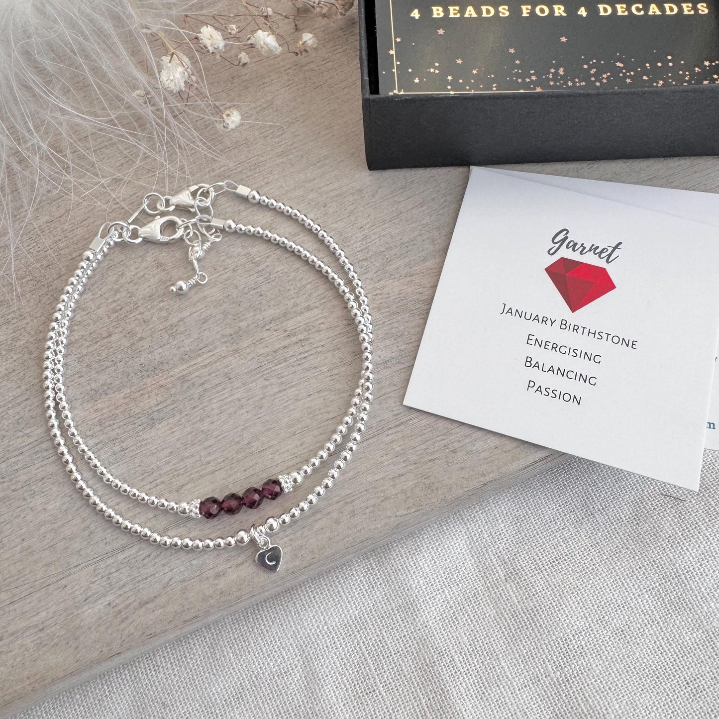 Milestone Birthday Gift For Her, Decades Bracelet Set