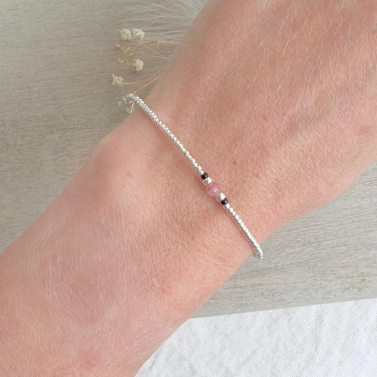 Birthstone seed bead bracelet