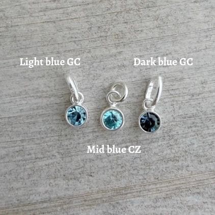 December Birthstone Bracelet, Personalised Sterling Silver Initial & Age Charm Gift for 18th 21st 30th 40th 50th 60th 70th Birthday