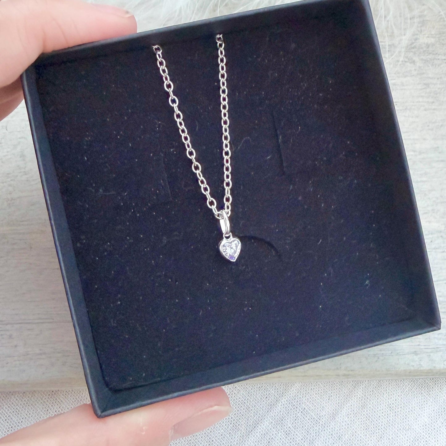 June Birthstone Necklace in Sterling Silver, Birthday Jewellery for Women