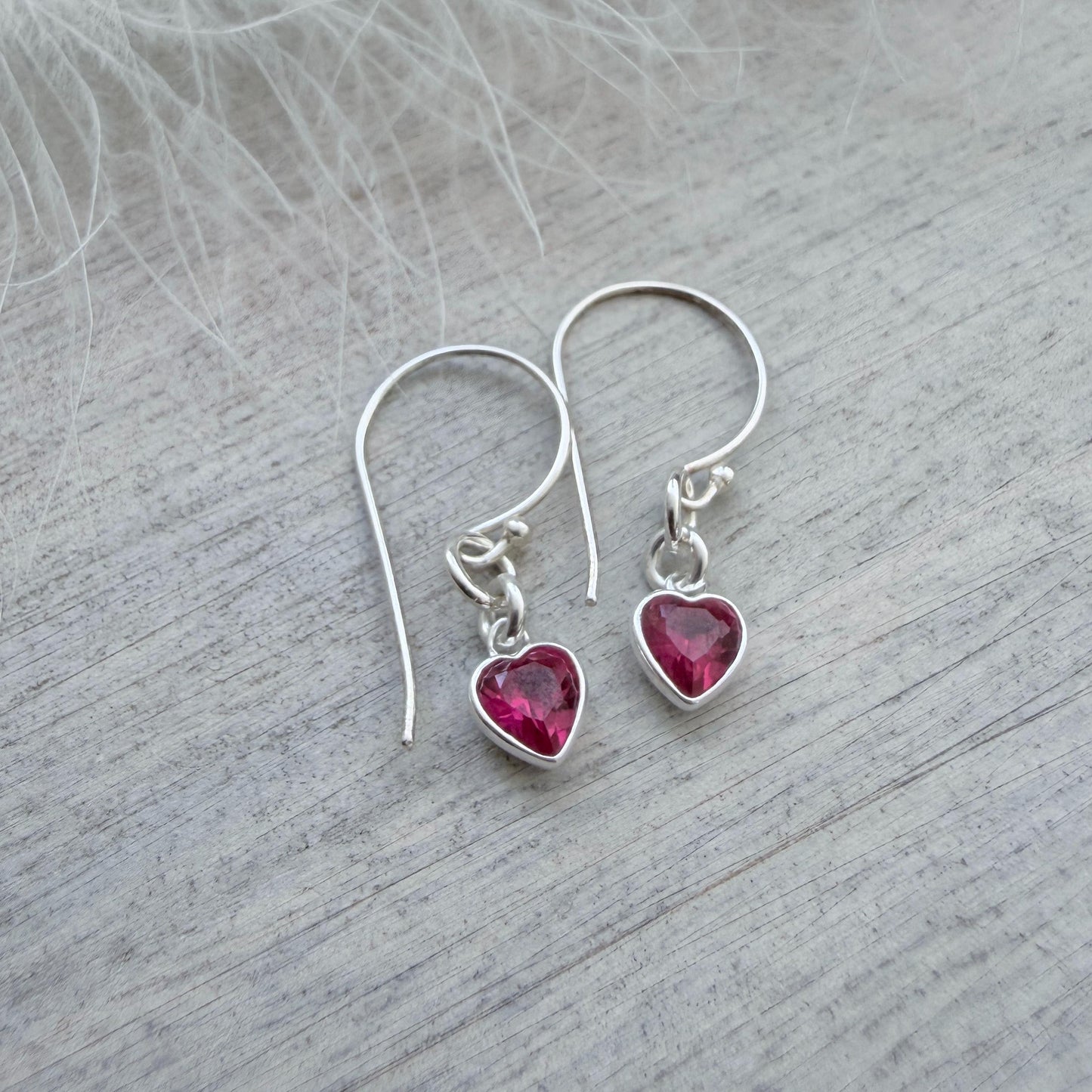 July Birthstone Jewellery Set, Sterling Silver Cubic Zirconia Necklace and Earrings
