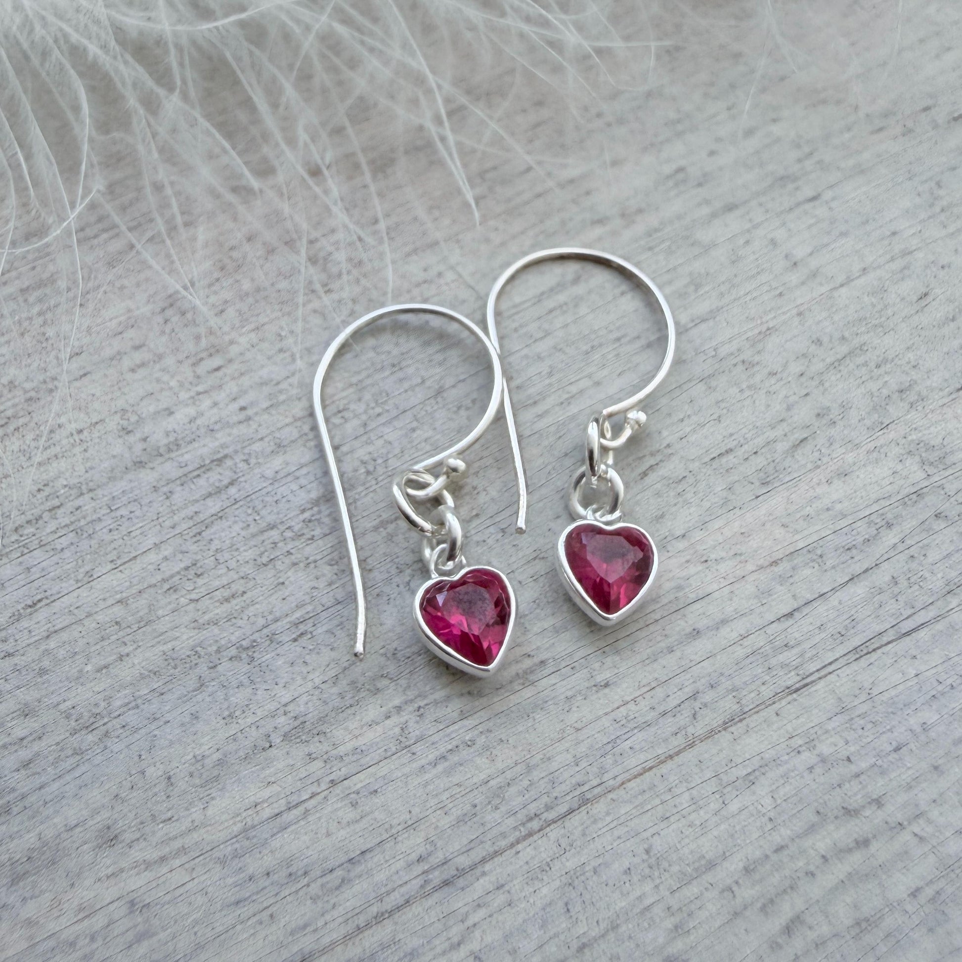 July Birthstone Jewellery Set, Sterling Silver Cubic Zirconia Necklace and Earrings