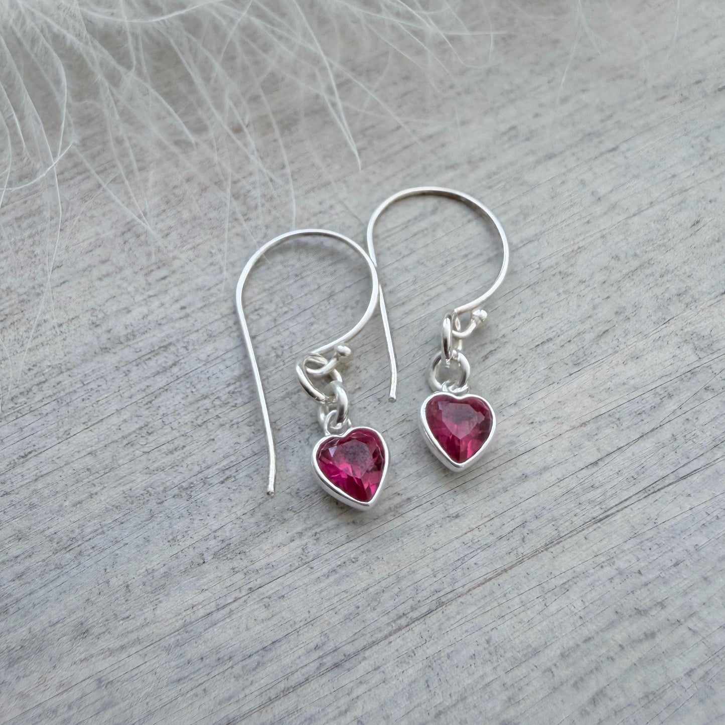 July Birthstone Jewellery Set, Sterling Silver Cubic Zirconia Necklace and Earrings
