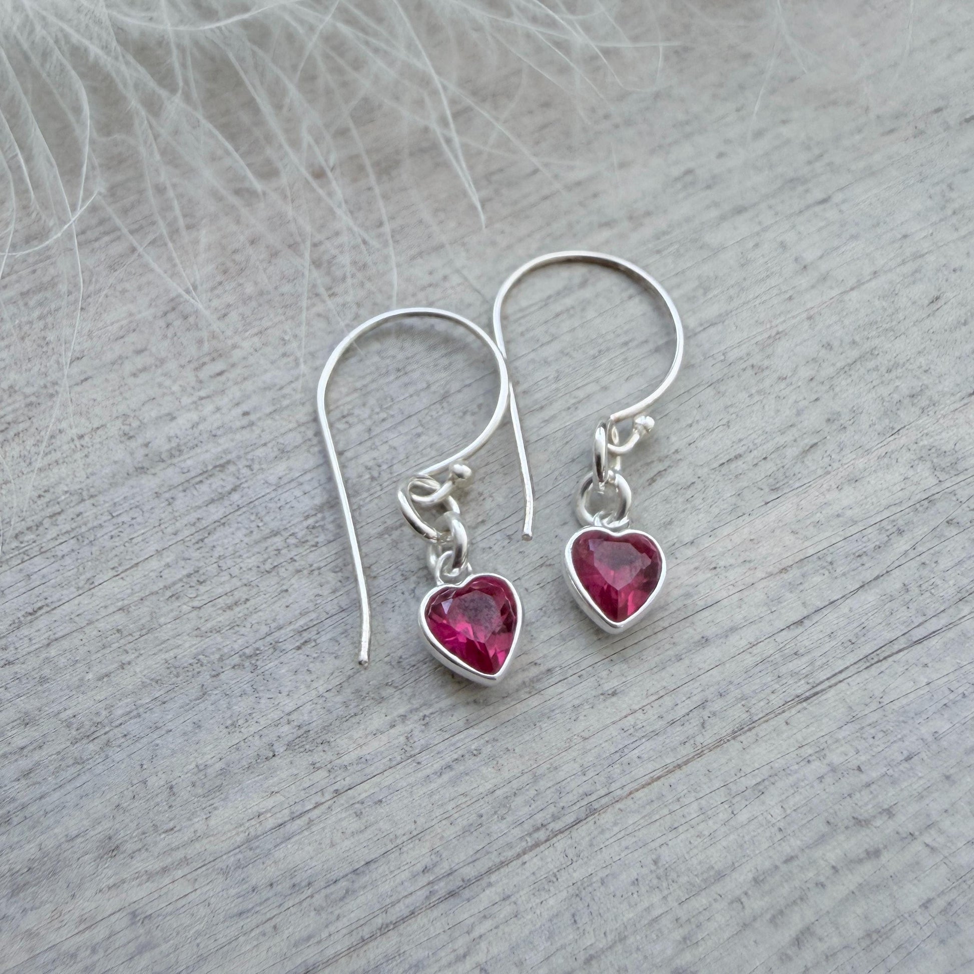 July Birthstone Jewellery Set, Sterling Silver Cubic Zirconia Necklace and Earrings