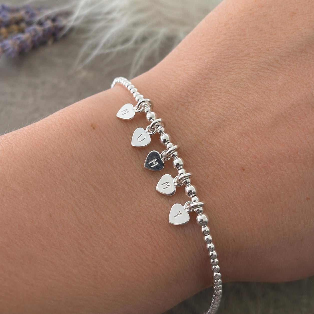 Dainty Mummy Charm Bracelet, Mothers Day Gift