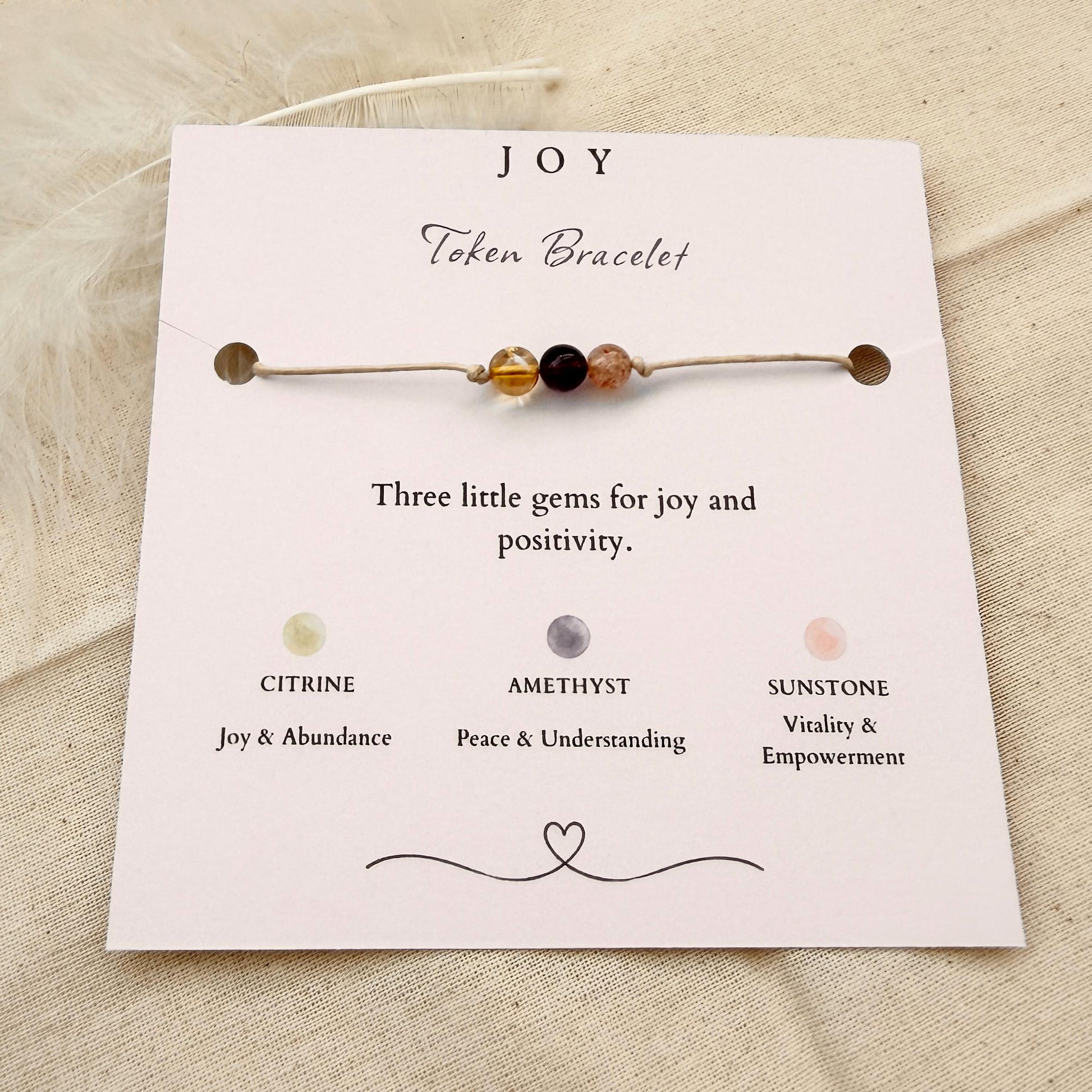 Joy Gemstone Bracelet, Citrine Amethyst Sunstone Bracelet, Positive Gift for Her, Friendship Wish Bracelet