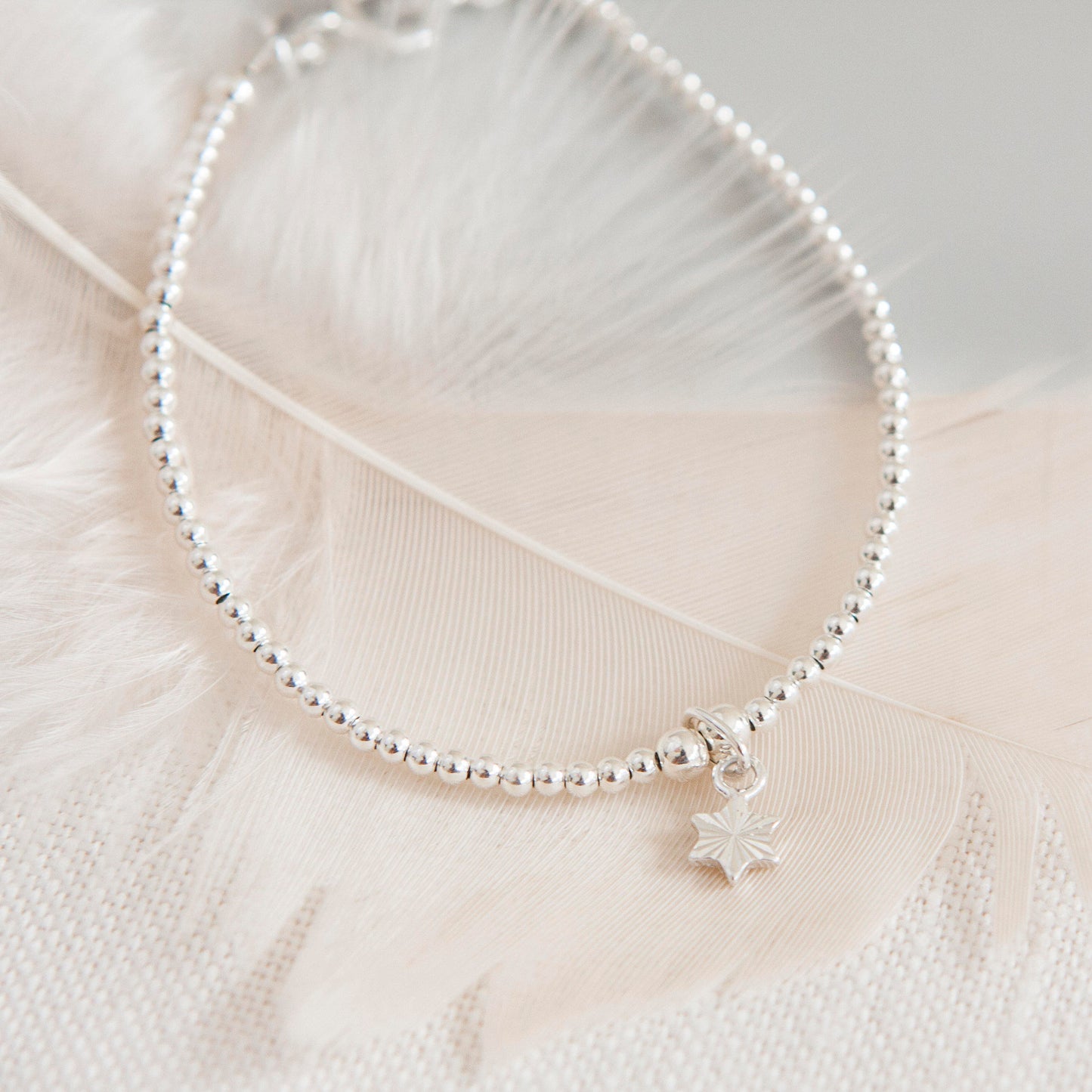 Prom Gift, Star Stacking Charm Bracelet