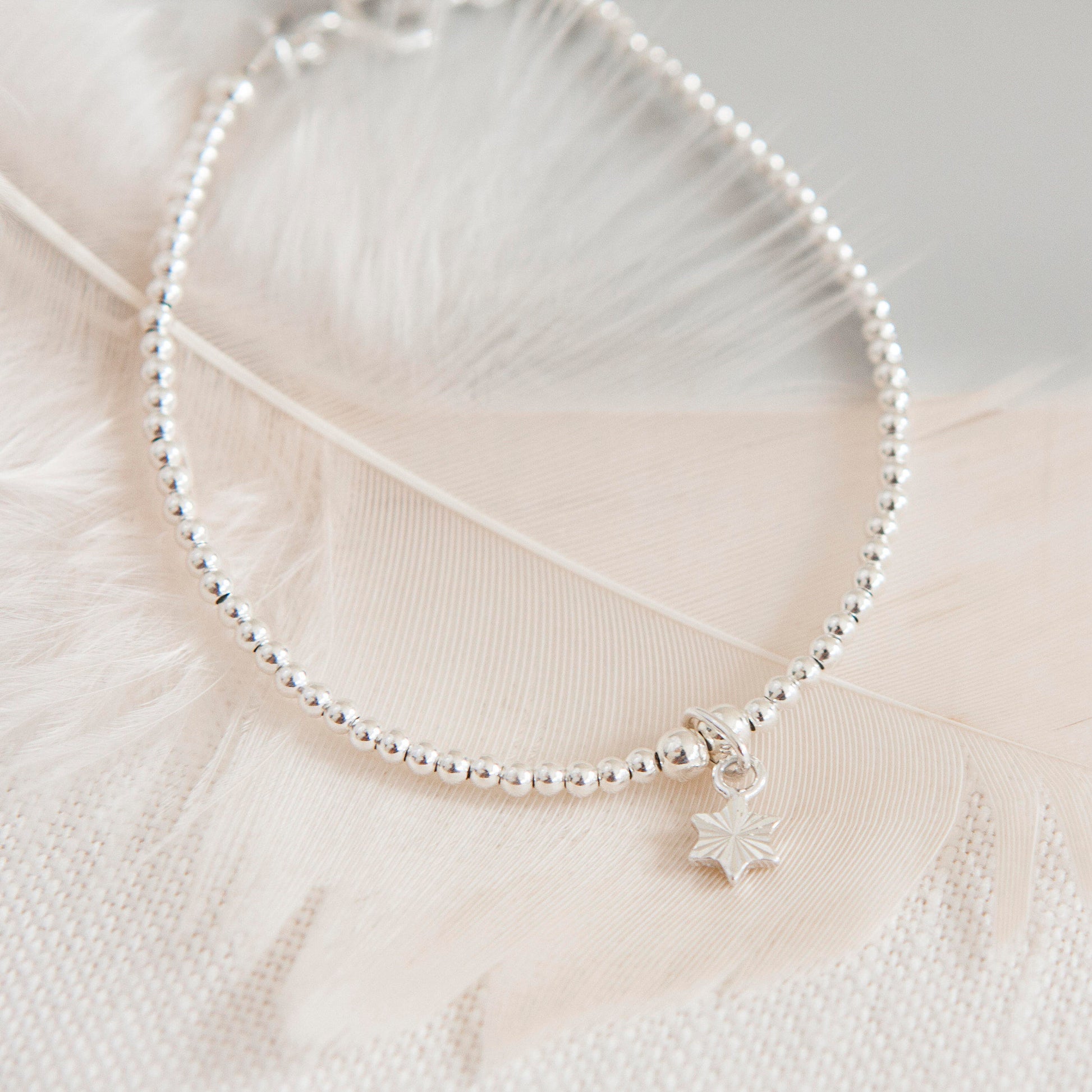 Prom Gift, Star Stacking Charm Bracelet