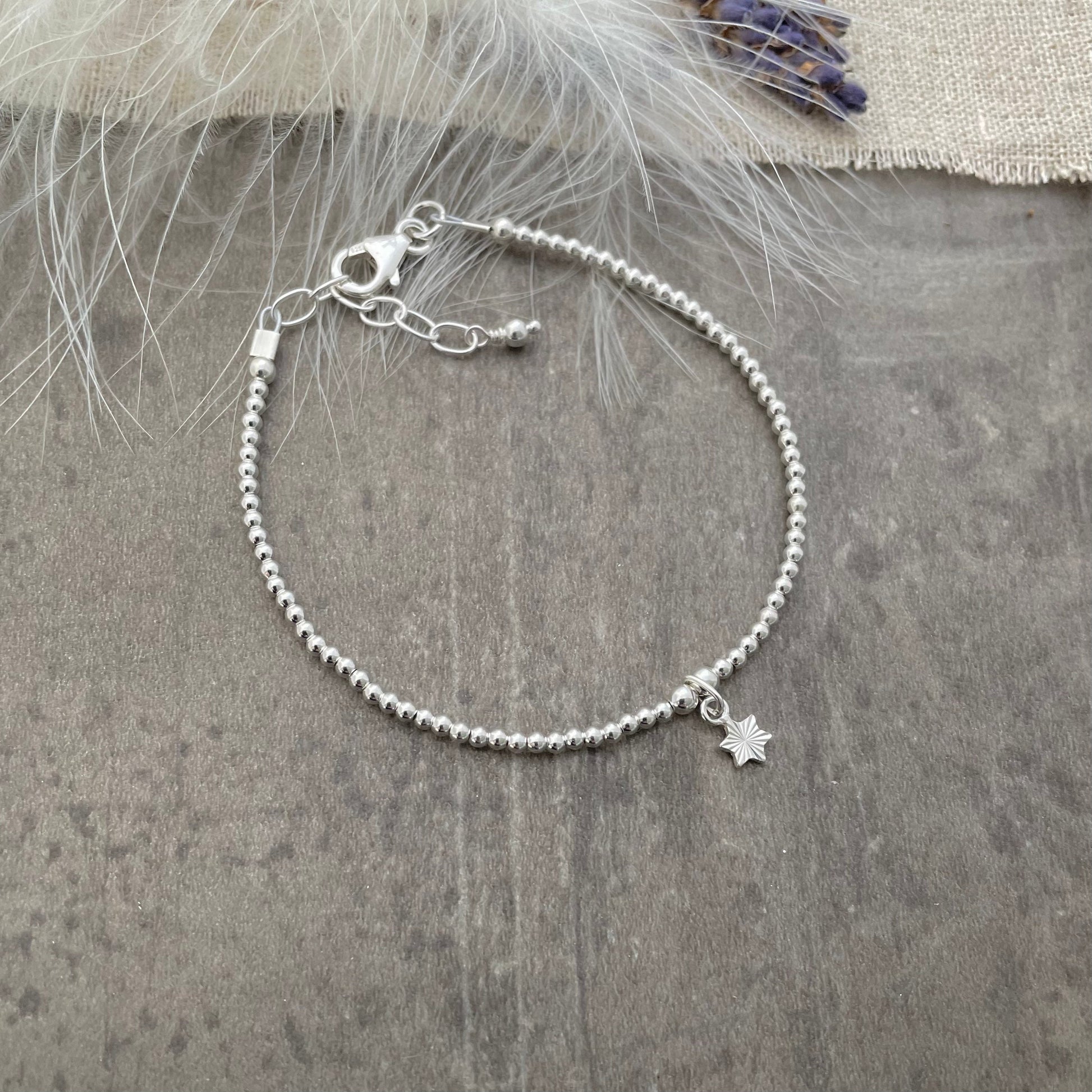 Prom Gift, Star Stacking Charm Bracelet
