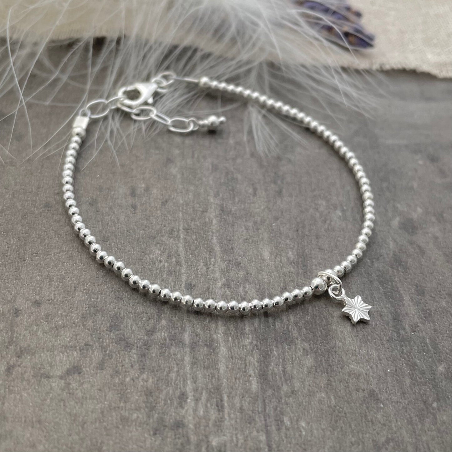 Prom Gift, Star Stacking Charm Bracelet