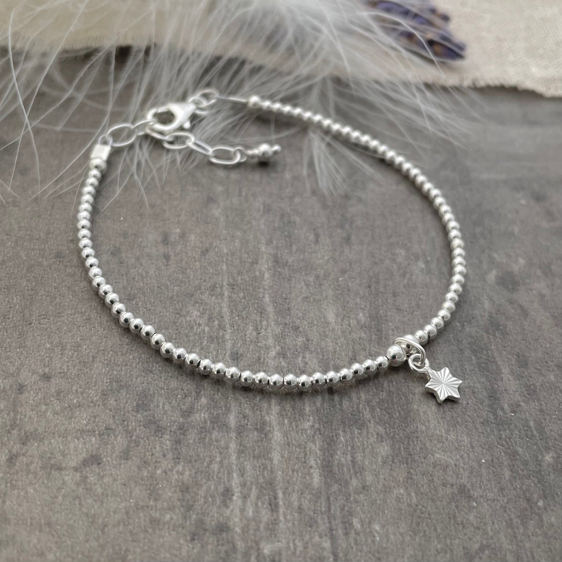 Prom Gift, Star Stacking Charm Bracelet