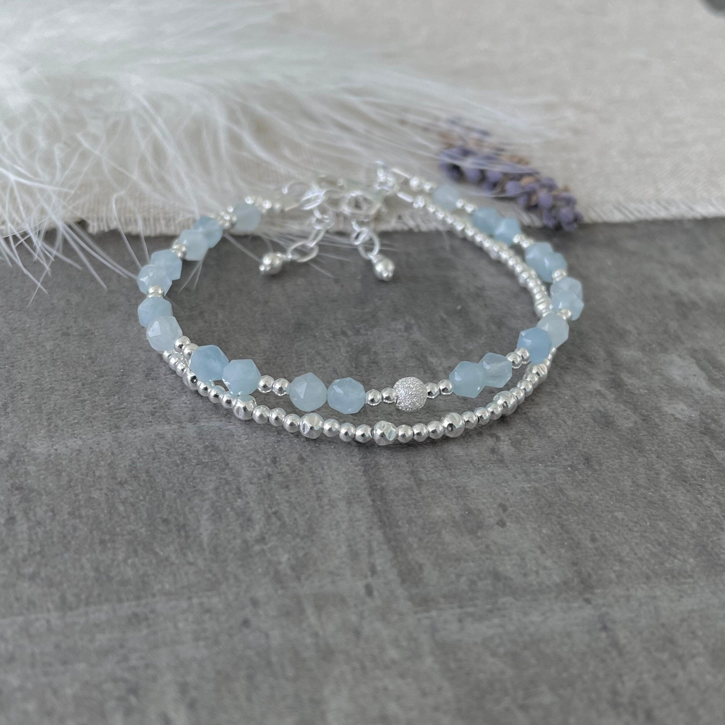 Aquamarine Geode Dream Catcher Bracelet Chakra Healing March Birthstone  Gift UK | eBay