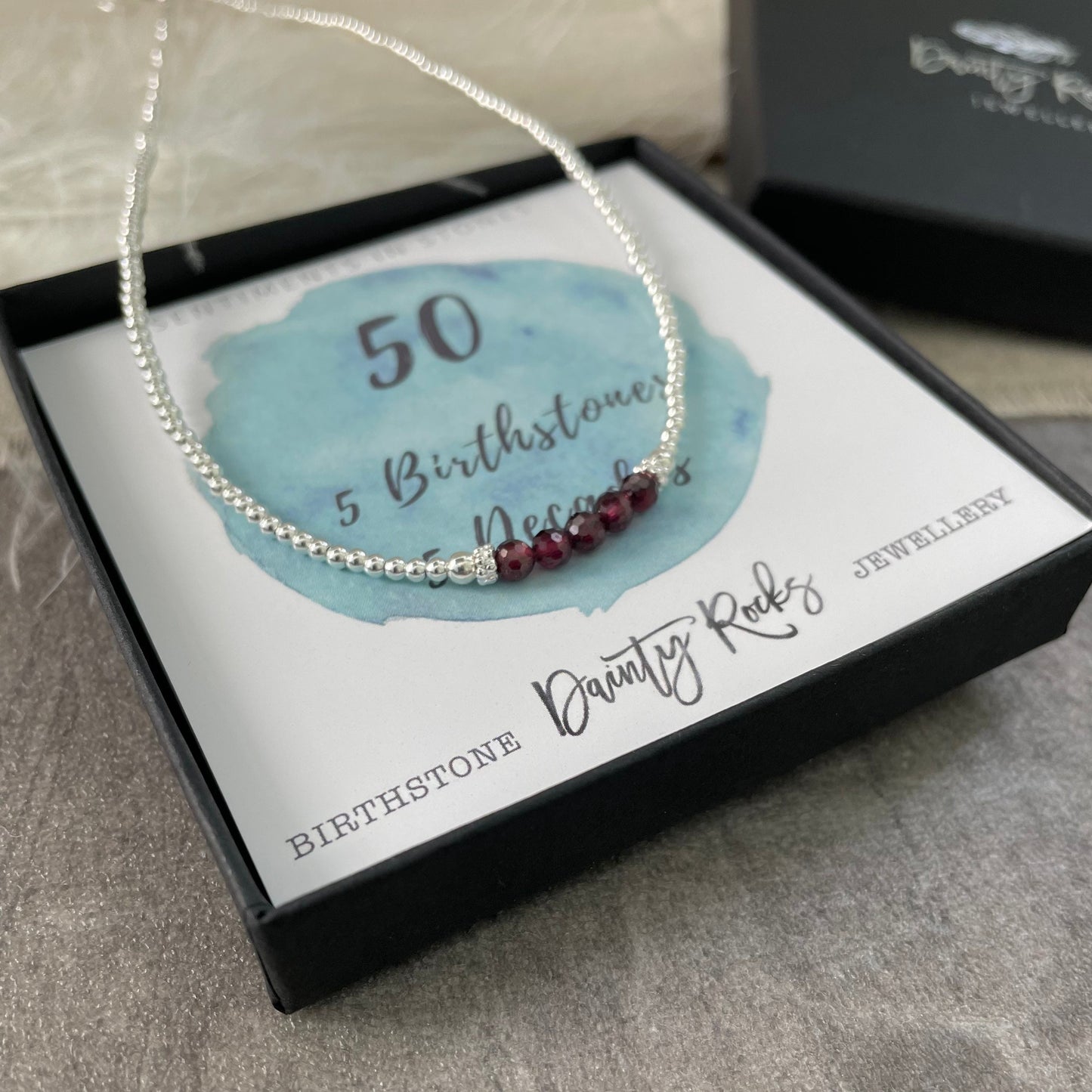 Milestone Birthday Gift, Decades Birthstone Necklace, 30th, 40th, 50th, 60th, Birthday Jewellery for Her